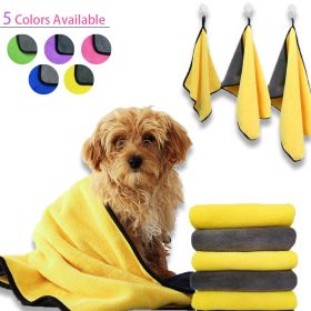 Pet dog bath towel soft coral fleece absorbent towel quick-drying bath towel convenient cleaning wipes pet supplies dropship