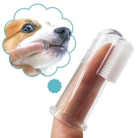 Super Soft Pet Finger Toothbrush Teddy Dog Brush Bad Breath Tartar Teeth Care Tool Dog Cleaning Silica gel Pet Supplies