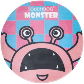 Touchdog Cartoon Up-for-Crabs Monster Rounded Dog Mat