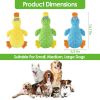 3Pcs Duck-Shaped Dog Plush Toy With Squeaky Ball Crinkle Paper Cute Interactive Puppy Toy or Aggressive Chewer For Small Medium Large Dogs