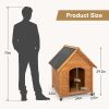 Outdoor Dog House, Waterproof Puppy Shelter Indoor Doghouse with Elevated Floor