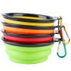 4Pcs Silicone Collapsible Dog Bowls BPA Free Travel Dog Bowl Foldable Dog Food Water Bowl