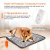 Pet Heating Pad Dog Electric Heating Mat Waterproof Adjustable Warming Blanket