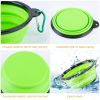 4Pcs Silicone Collapsible Dog Bowls BPA Free Travel Dog Bowl Foldable Dog Food Water Bowl