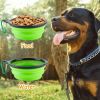 4Pcs Silicone Collapsible Dog Bowls BPA Free Travel Dog Bowl Foldable Dog Food Water Bowl