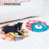 Touchdog Cartoon Up-for-Crabs Monster Rounded Dog Mat