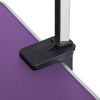 46" Folding Dog Pet Grooming Table Stainless Steel Frame Rubber Mat on Board with Adjustable Arm and Clamps pet dog Grooming Table (PURPLE COLOR)