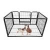 Dog Playpen Designed for Camping, Yard , 28" Height for Medium/Small Dogs, 4Panels