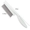 18CM Dog Supplies Flea Comb Stainless Steel Insect Repellent Brush Pet Care Combs Hair Grooming Portable Tool Fur Removal