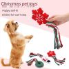 3pcs Christmas training dog teeth cleaning knot cute cartoon bite toys Christmas pet toys dog toys