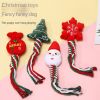 3pcs Christmas training dog teeth cleaning knot cute cartoon bite toys Christmas pet toys dog toys