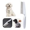 18CM Dog Supplies Flea Comb Stainless Steel Insect Repellent Brush Pet Care Combs Hair Grooming Portable Tool Fur Removal