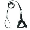 1pcs Adjustable Nylon Dog Leash and Harness Set for Small Dogs Plain Dog Chest Strap Leash Pet Leash