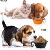 2PCS Folding Bowl Outdoor Portable Dog Bowl Drinking Bowl Dog Bowl Pet accompanying Cup Dog Bowl