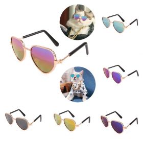 Cute Glasses For Dog Pet Glasses Eye-wear Pet Sunglasses Pets Photos Props Fashionable Pet Accessories Pet Supplies (Color: Yellow)