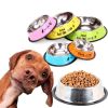 Pet Feeding Bowls Stainless Steel Non-slip Dog Bowl Durable Anti-fall Puppy Feeder For Dogs Teddy Golden Retriever