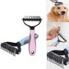 Large Pets Fur Knot Cutter Dog Grooming Shedding Tools Pet Hair Removal Comb Brush Double Sided Pet Products Suppliers