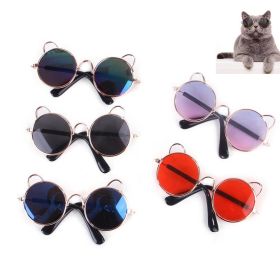 1PC Pet Glasses Dog Glasses Pet Product For Little Dog Eye-Wear Sunglasses Reflection Photos Props Pet Accessories (Color: Red)