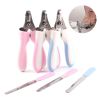 2Pcs/set Pet Grooming Tools Stainless Steel Nail Clippers Dogs Nail Scissor Nail Cutter Puppy Grooming Nail Grinder