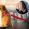 Pet Dog Car Seat Belt For Accessories Goods Animals Adjustable Harness Lead Leash Small Medium Travel Clip French Bulldog