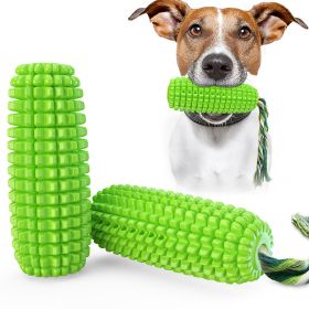 Pet Dog Toy Interactive Rubber Balls for Small Large Dogs Puppy chewing Toys Pet Tooth Cleaning Indestructible Dog Food Ball (Color: green-Squeak)