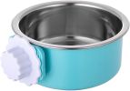 Removable Hanging Food Stainless Steel Water Bowl Cage Bowl for Dogs Small Animals