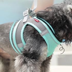 Pet Harness For Dog; No Pull Breathable Dog Vest Harness For Walking; Anti Escape Dog Harness (Color: Sky Blue)