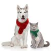 Pet knit Christmas scarf Creative teddy scarf dog pet supplies pet clothing dog scarf; scarf