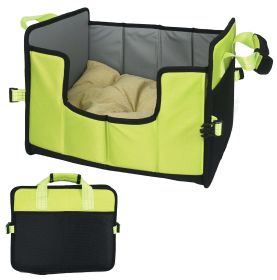 Pet Life 'Travel-Nest' Folding Travel Dog Bed (Color: Green)