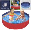 4X4FT Foldable Pet Swimming Pool PVC Dog Swim Pool Bathing Tub Playmat