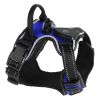 Light Up Dog Harness Rechargeable LED Dog Harness No Pull Lighted Dog Vest with Handle for Small/Medium/Large Dogs