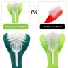 Three Sided Pet Toothbrush Three-Head Multi-angle Toothbrush Cleaning Dog Brush Bad Breath Teeth Care Tool