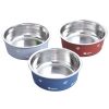 Dog Bowl For Food And Water, Stainless Steel Pet Feeding Bowl, Durable Non-Skid Insulated Heavy Duty With Rubber Bottom For Medium Large Dogs