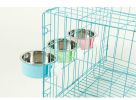 Removable Hanging Food Stainless Steel Water Bowl Cage Bowl for Dogs Small Animals