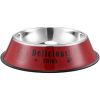 Stainless steel dog bowl; color anti-skid dog bowl