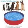 4X4FT Foldable Pet Swimming Pool PVC Dog Swim Pool Bathing Tub Playmat