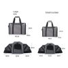 Outdoor dog portable handbag; 4 Sides Expandable Carrier Bag with Removable Fleece Pad; Dog Carrier; Puppy and Small Dogs