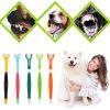 Three Sided Pet Toothbrush Three-Head Multi-angle Toothbrush Cleaning Dog Brush Bad Breath Teeth Care Tool