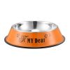 Stainless steel dog bowl; color anti-skid dog bowl