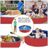 4X4FT Foldable Pet Swimming Pool PVC Dog Swim Pool Bathing Tub Playmat