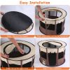 Foldable Playpen for Dog with Carry Bag Portable Travel Waterproof Indoor Outdoor Pet Cage Tent Detachable Upper Cover For Dog