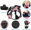 Pet Harness And Leash Set For Dog; Adjustable No Pull Service Dog Vest Harness For Walking