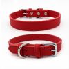 New Soft Puppy Collar For Dog; Leather Pet Collar Necklace For Small Medium Dog; adjustable dog collar