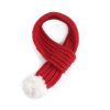 Pet knit Christmas scarf Creative teddy scarf dog pet supplies pet clothing dog scarf; scarf