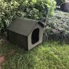 Portable Soft Dog House, Outdoor Waterproof Windproof Rainproof Dog Pet House, Foldable Semi Enclosed Pet Puppy House