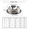 Pet Feeding Bowls Stainless Steel Non-slip Dog Bowl Durable Anti-fall Puppy Feeder For Dogs Teddy Golden Retriever