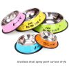 Pet Feeding Bowls Stainless Steel Non-slip Dog Bowl Durable Anti-fall Puppy Feeder For Dogs Teddy Golden Retriever