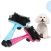 Plastic Push Brush for Dogs Pet Groom Bath Brush Hair Removal Brush Best Price