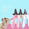 2Pcs/set Pet Grooming Tools Stainless Steel Nail Clippers Dogs Nail Scissor Nail Cutter Puppy Grooming Nail Grinder