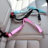 Pet Dog Car Seat Belt For Accessories Goods Animals Adjustable Harness Lead Leash Small Medium Travel Clip French Bulldog